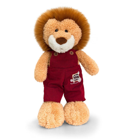 Keel Toys Tumbleweed Wild 20cm Lion W/ Dungarees   kingsley - hanrattycraftsgifts.co.uk