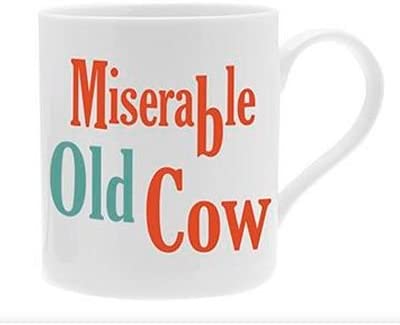 fun novelty mug miserable old cow