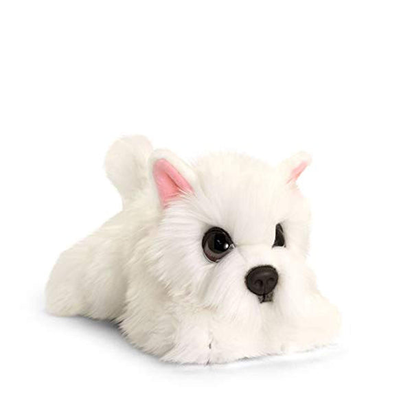 Keel Toys SD2548 Soft Toy Signature Cuddle Puppy Westie, White - hanrattycraftsgifts.co.uk
