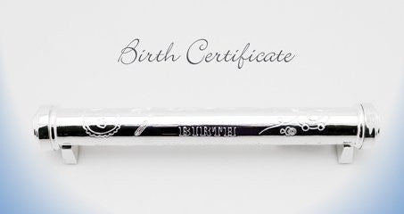 Silver Plated Birth Certificate Holder - hanrattycraftsgifts.co.uk