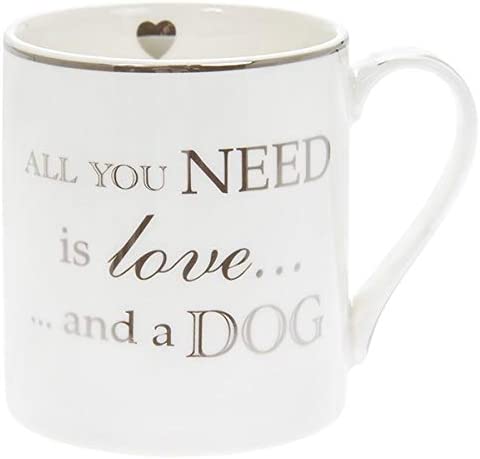 Lesser & Pavey All You Need is Love and a Dog Heart to Home Fine China Mug