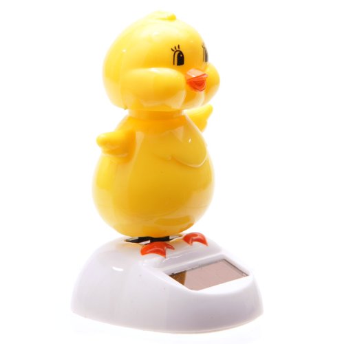Puckator FF34 Solar-Powered Cute Duck Ornament 6 x 5.5 x 9 cm - hanrattycraftsgifts.co.uk