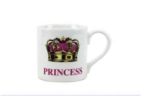 Pink Girls Princess China Mug Christening Gift - hanrattycraftsgifts.co.uk