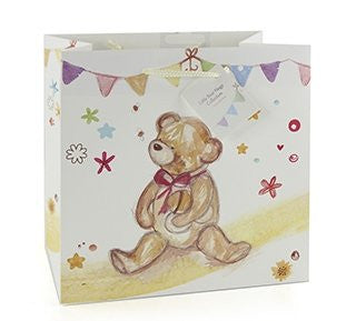 Gift Bag By Jennifer Rose - Teddy Bear - Medium - hanrattycraftsgifts.co.uk