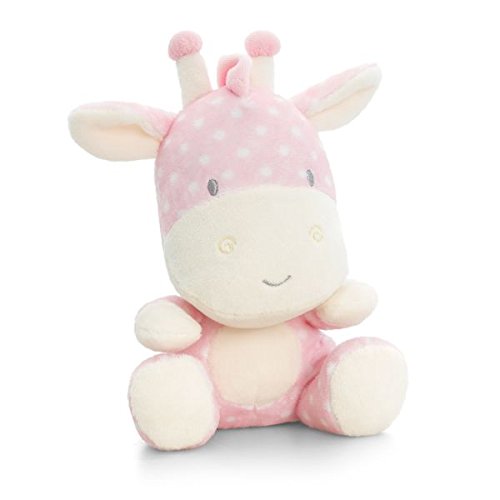 Pink Polka Dot Giraffe Soft Plush Toy Teddy Baby Girls Cuddly - hanrattycraftsgifts.co.uk