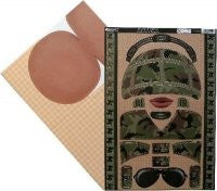 papercraft toppers big head -soldier - hanrattycraftsgifts.co.uk
