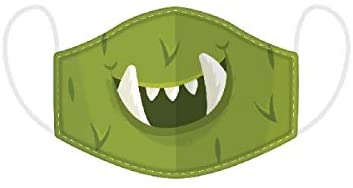 Reusable Face Covering - Non Medical - Size Small Twin Pack (Green Monster)