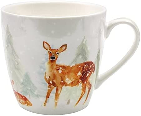 The Leonardo Collection LP52749 Fine Bone China Christmas Deer Mug