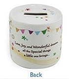 Little Bear Hugs Collection Money Box by Jennifer Rose  LP33239 (White) - hanrattycraftsgifts.co.uk