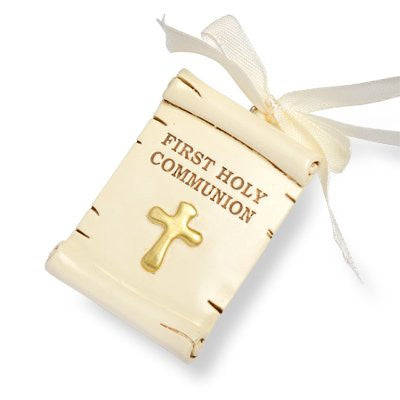 CLUB GREEN "First Holy" Resin Scroll, Ivory, 6 per pack - hanrattycraftsgifts.co.uk