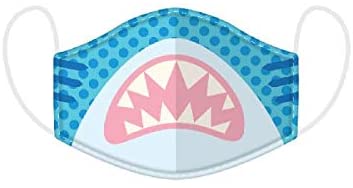 Reusable Face Covering - Non Medical - Size Small Twin Pack (Shark Cafe)