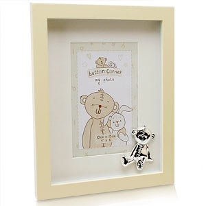 Button Corner 4x6 Photo Frame - hanrattycraftsgifts.co.uk