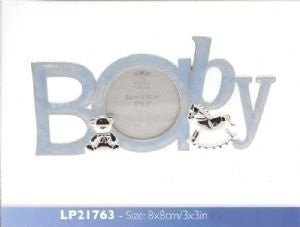 Blue Baby Lettered Frame - hanrattycraftsgifts.co.uk