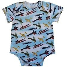powell craft vintage plane babygrow handmade - hanrattycraftsgifts.co.uk