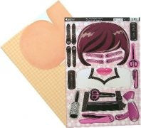 papercraft toppers big head - hair stylist - hanrattycraftsgifts.co.uk