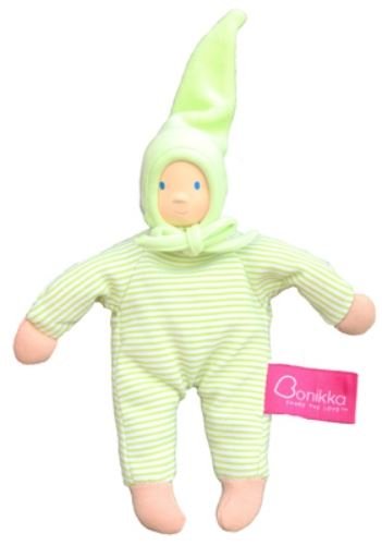 Imajo Rag Dolls Bonikka Collection - Seraphina Baby Green - 18cm - RUB04 - hanrattycraftsgifts.co.uk