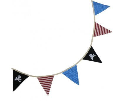 Powell Craft - Pirate Bunting - 4 Metres - hanrattycraftsgifts.co.uk
