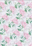 foiled background card pink rose swirls - hanrattycraftsgifts.co.uk