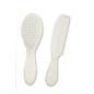 Babies Soft Bristle Brush & Fine Tooth Comb Set - White - hanrattycraftsgifts.co.uk
