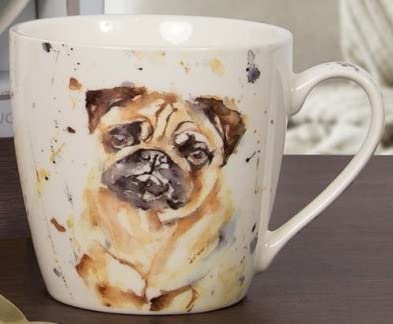 The Leonardo Collection LP34092 Man's Best Friend - Pug Mug, Fine China, Boxed