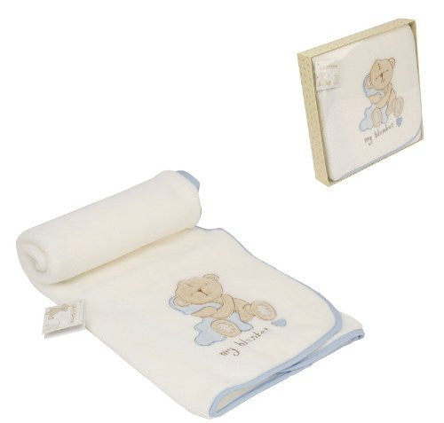 MY BLANKET by Button Corner Embroidered Boxed Gift for Baby Boy - hanrattycraftsgifts.co.uk