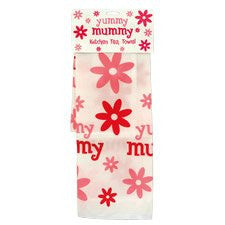 Yummy Mummy Kitchen Tea Towel, Birthdays, Mothers Day Gift - hanrattycraftsgifts.co.uk