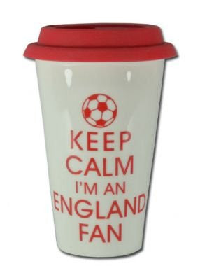 England Fan Travel Mug Thermos Mug - hanrattycraftsgifts.co.uk