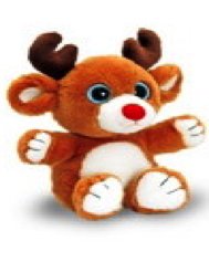 Keel Toys 25cm Sparkle Eyes Reindeer - hanrattycraftsgifts.co.uk