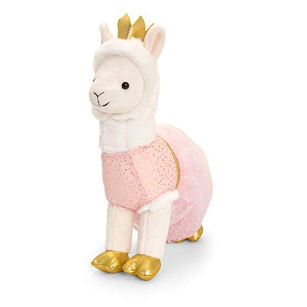 Keel Toys SF2501 Soft Toy Confetti Llama, Cream, Pink - hanrattycraftsgifts.co.uk