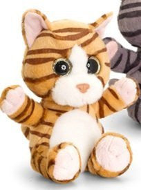 Keel Toys 25cm Sparkle Eyes Ginger Cat Soft Toy - hanrattycraftsgifts.co.uk