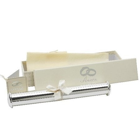 Silverplated Tube Shape Certificate Holder - hanrattycraftsgifts.co.uk