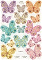 Tea On The Terrace Die-Cut Punch-Out Sheet 8"X12"-Garden Butterflies Toppers - hanrattycraftsgifts.co.uk