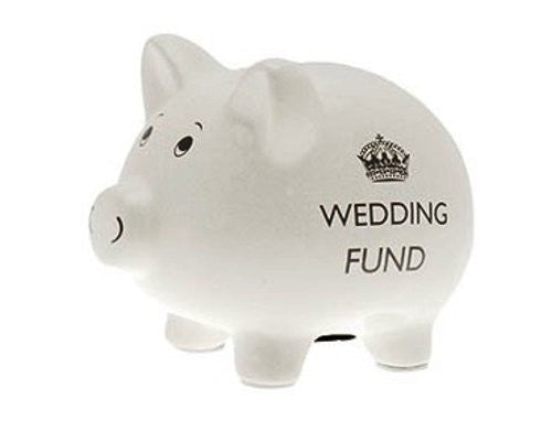 Wedding Fund Pig Piggy Bank - hanrattycraftsgifts.co.uk