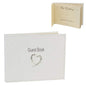 Wedding Guest Book PU with Swirling Hearts WG259 - hanrattycraftsgifts.co.uk