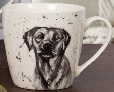 The Leonardo Collecton  Man's Best Friend Porcelain Mug with Black Labrador