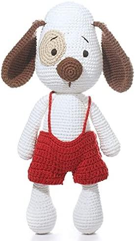 Imajo Banbe Crochet sitting dog noel