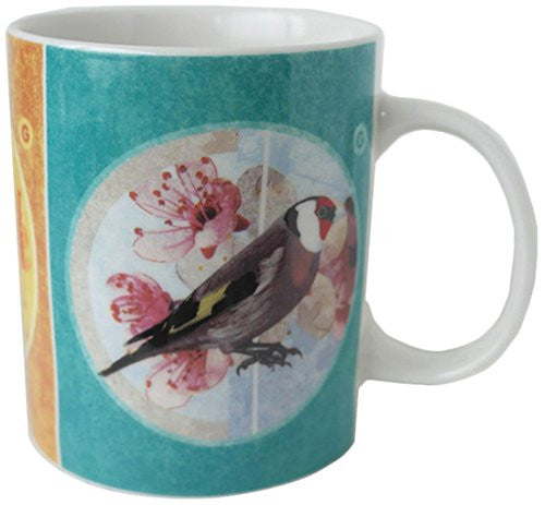 Puckator MUG181 Mug with Bird Design Porcelain - hanrattycraftsgifts.co.uk