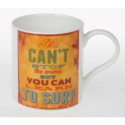 retro sayings mug surf - hanrattycraftsgifts.co.uk