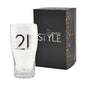 21ST Birthday Pint Glass - hanrattycraftsgifts.co.uk
