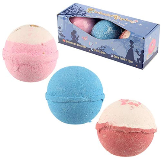 Set of 3 Enchanted Kingdom Princess Bath Bombs - Sweet Scents