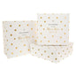 Set of 3 Storage Boxes - "Hugs & Kisses Mr & Mrs Happy Ever After" Dotty Design Wedding Keepsake - hanrattycraftsgifts.co.uk