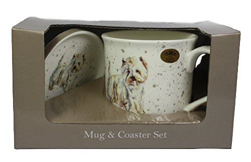 West Highland Terrier Fine China Mug and Coaster Set by Lesser & Pavey - hanrattycraftsgifts.co.uk
