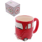 Red Retro Car Mug - hanrattycraftsgifts.co.uk