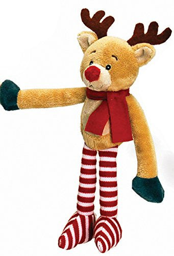 Veka Classic Collection Christmas Hanging Character with Velcro Hands by Keel Toys - REINDEER - hanrattycraftsgifts.co.uk
