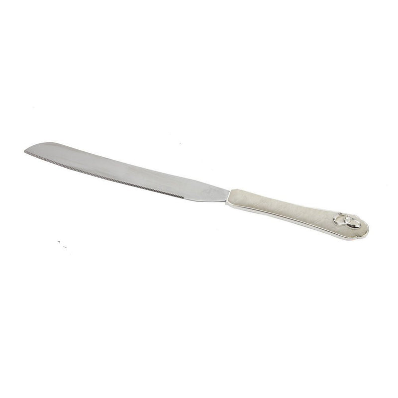 juliana silver plated & cream suede effect knife &ring icons - hanrattycraftsgifts.co.uk