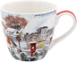 The Leonardo Collection LP52001 Christmas Robins Breakfast Mug, Fine China,
