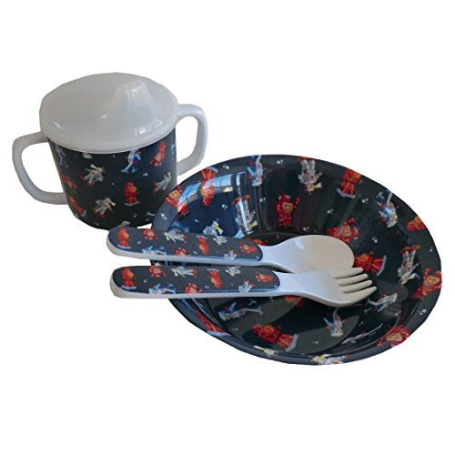 robbot melamine feeding set - hanrattycraftsgifts.co.uk