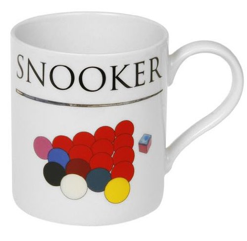Leonardo Collection Boxed Fine China Mug - Snooker Design - hanrattycraftsgifts.co.uk