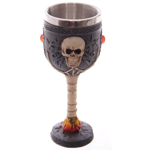 Gothic Skull Goblet by Puckator - hanrattycraftsgifts.co.uk