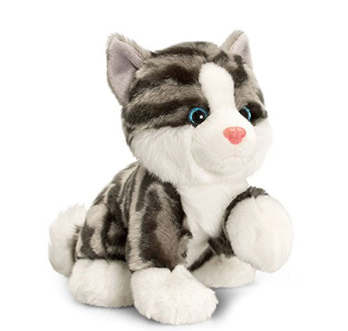 Keel 25cm Posing Grey Sparkle Eye Cat - hanrattycraftsgifts.co.uk